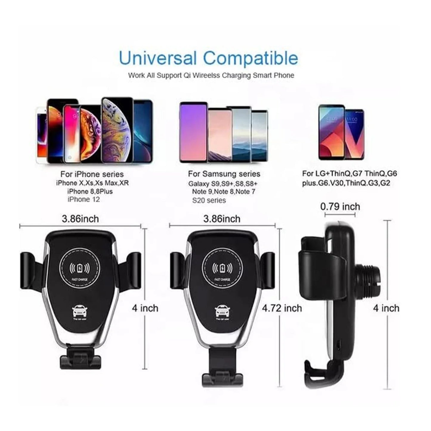 Auto Clamping Wireless Car Charger