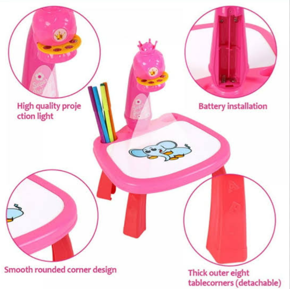 LED Projector Art Painting Table for Kids