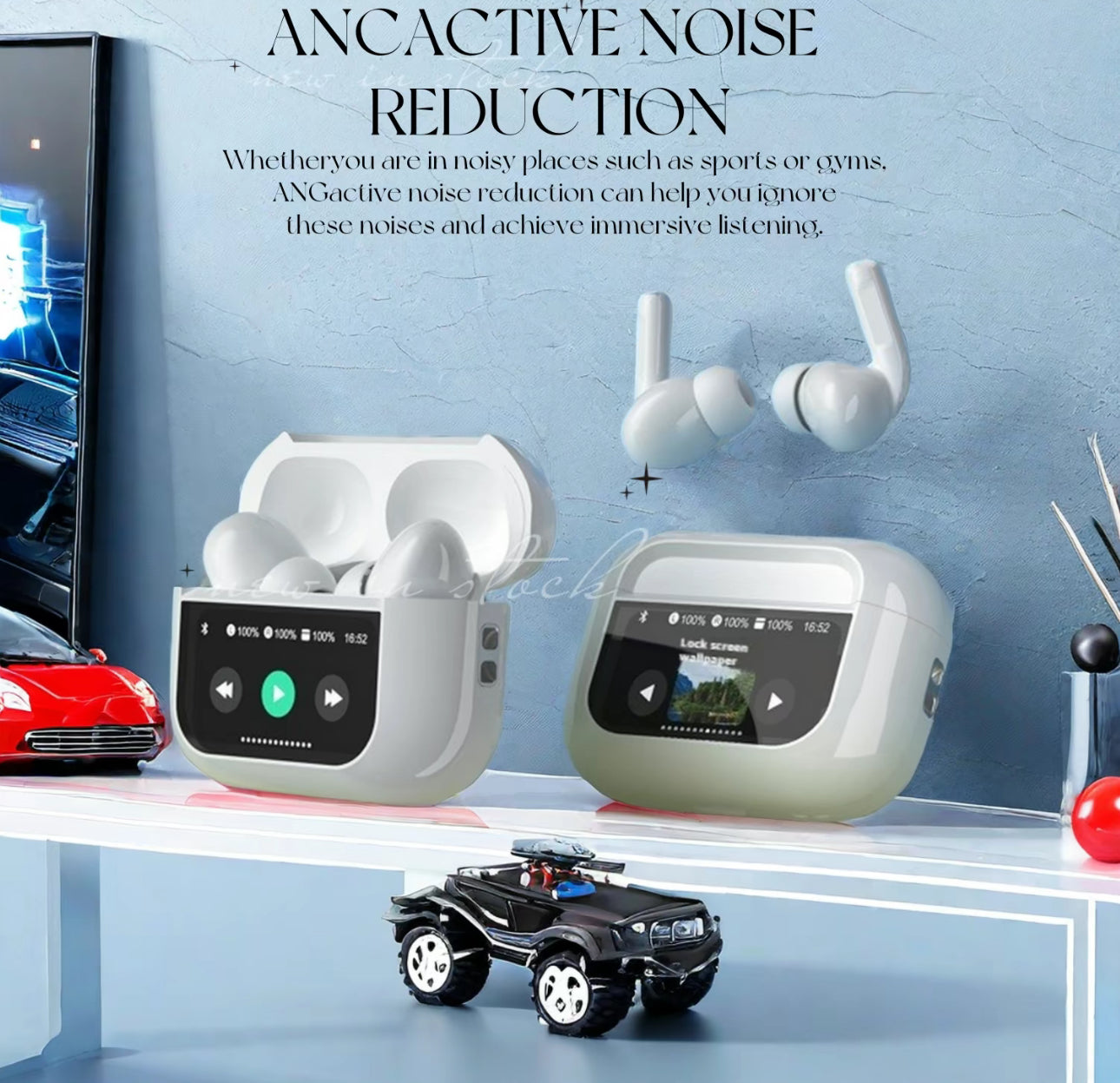 LED Display Earbuds
